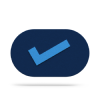 blue checkmark icon