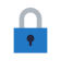 blue lock icon